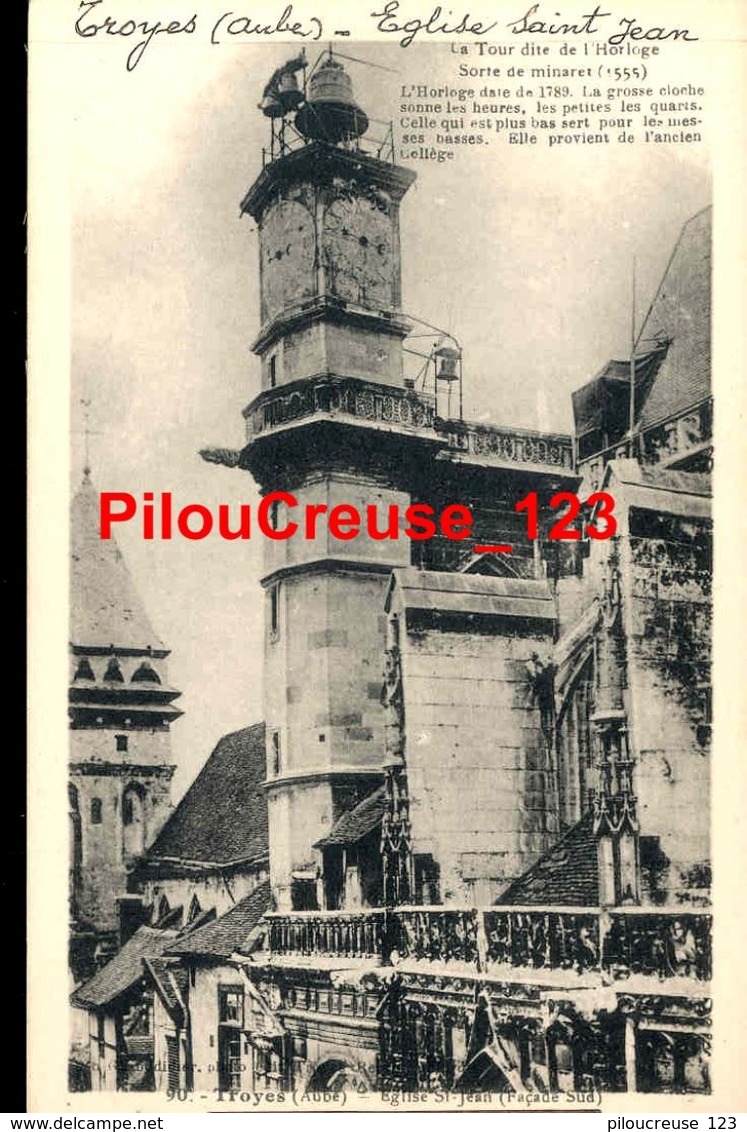 10 - Aube - TROYES - "Eglise Saint Jean - Façade Sud - Au Verso Cachet ANNULE - Probablement Carte Non éditée - RARE " - Troyes