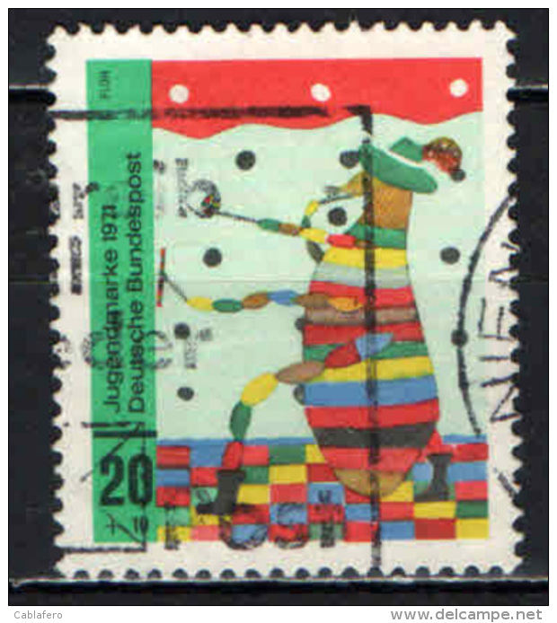 GERMANIA - 1971 - GASTTO STIVALI - DISEGNO INFANTILE - USATO - Usati