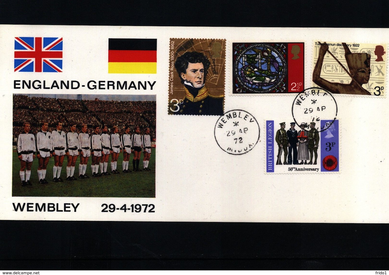 Great Britain 1972 Wembley Football Match England - Germany - Briefe U. Dokumente