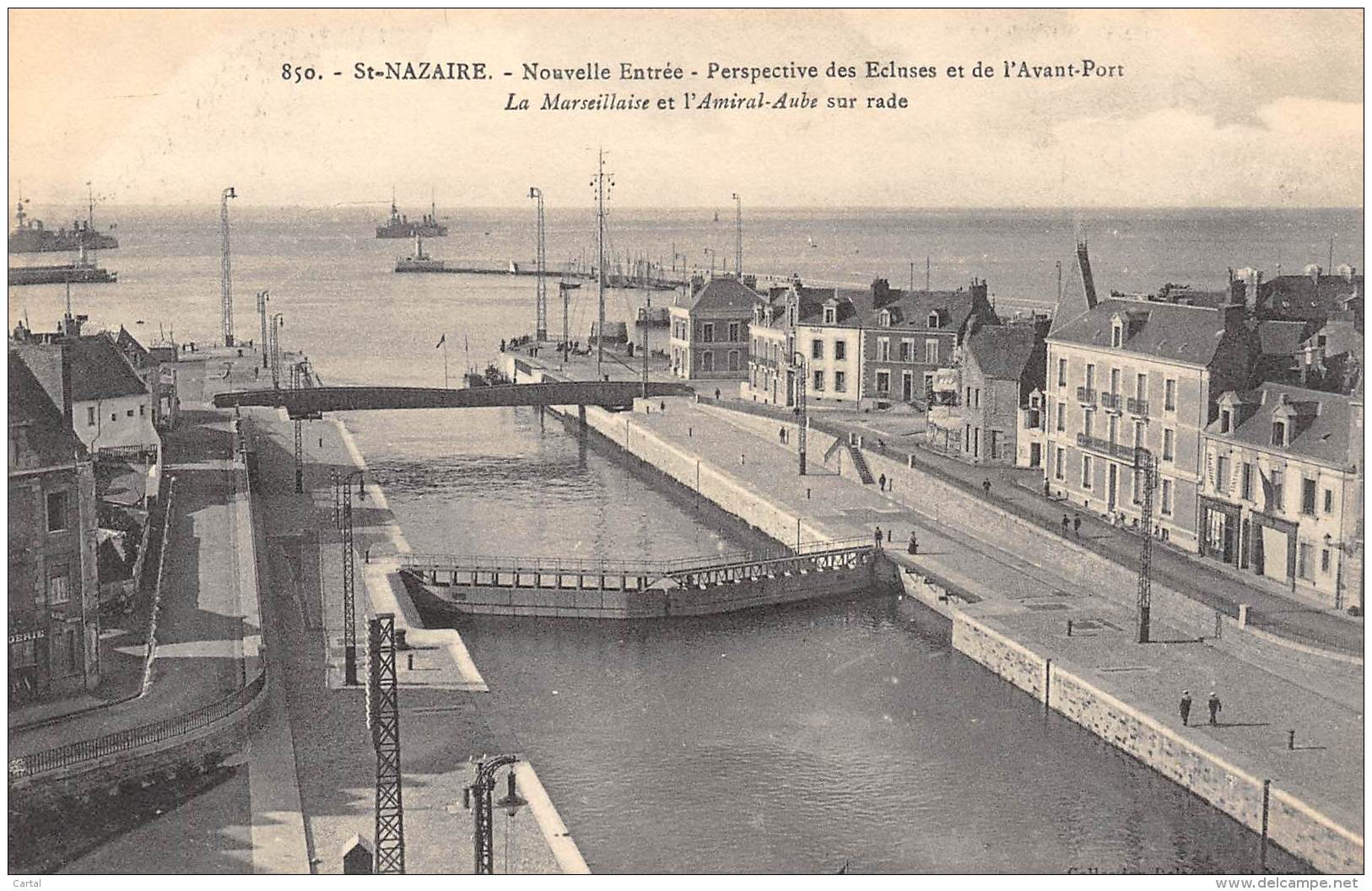 44 - St-NAZAIRE - Nouvelle Entrée - Perspective Des Ecluses Et De L'Avant-Port - Saint Nazaire