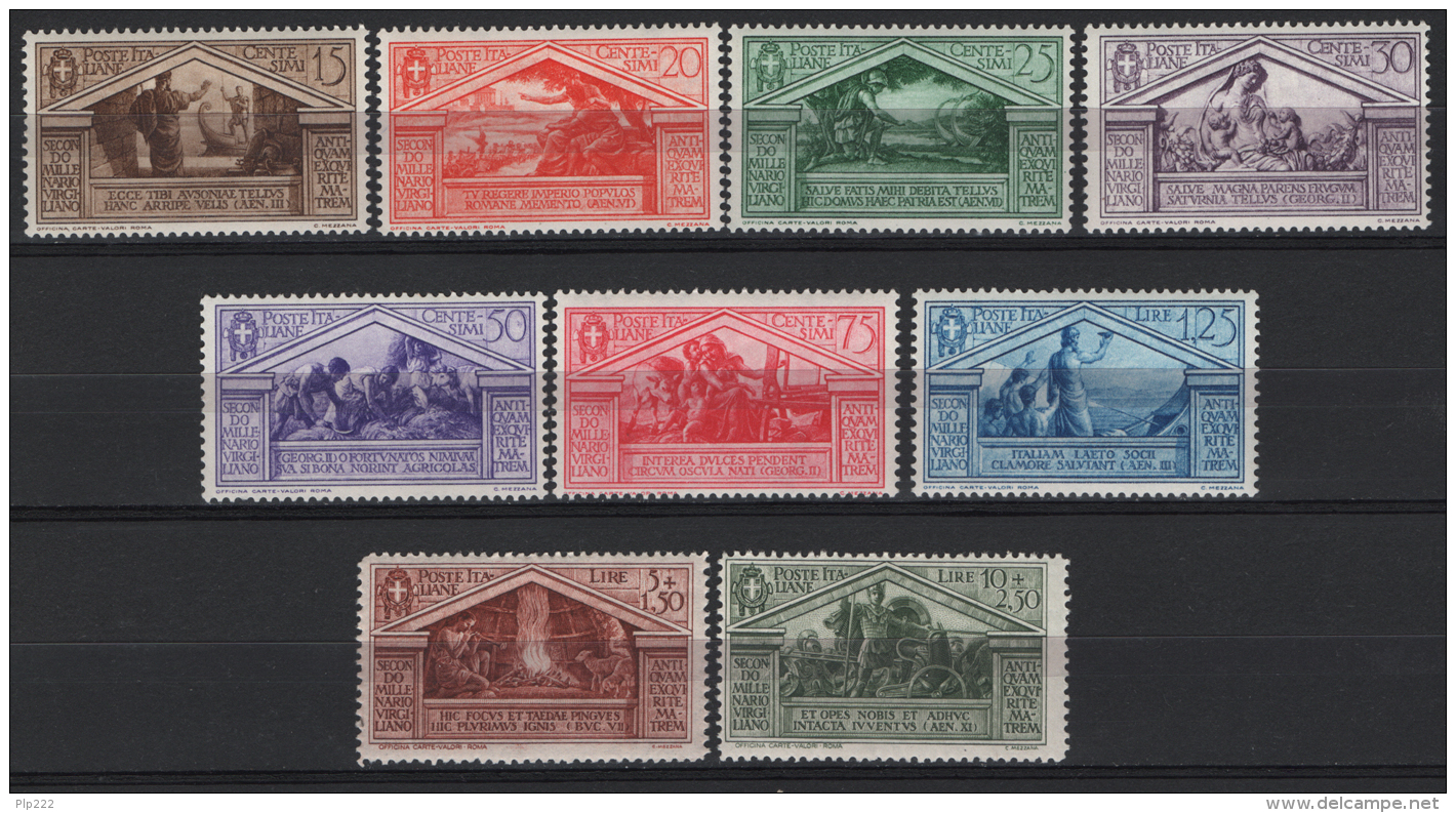 Italia Regno 1930 Sass.282/90 **/MNH VF/F - Nuovi