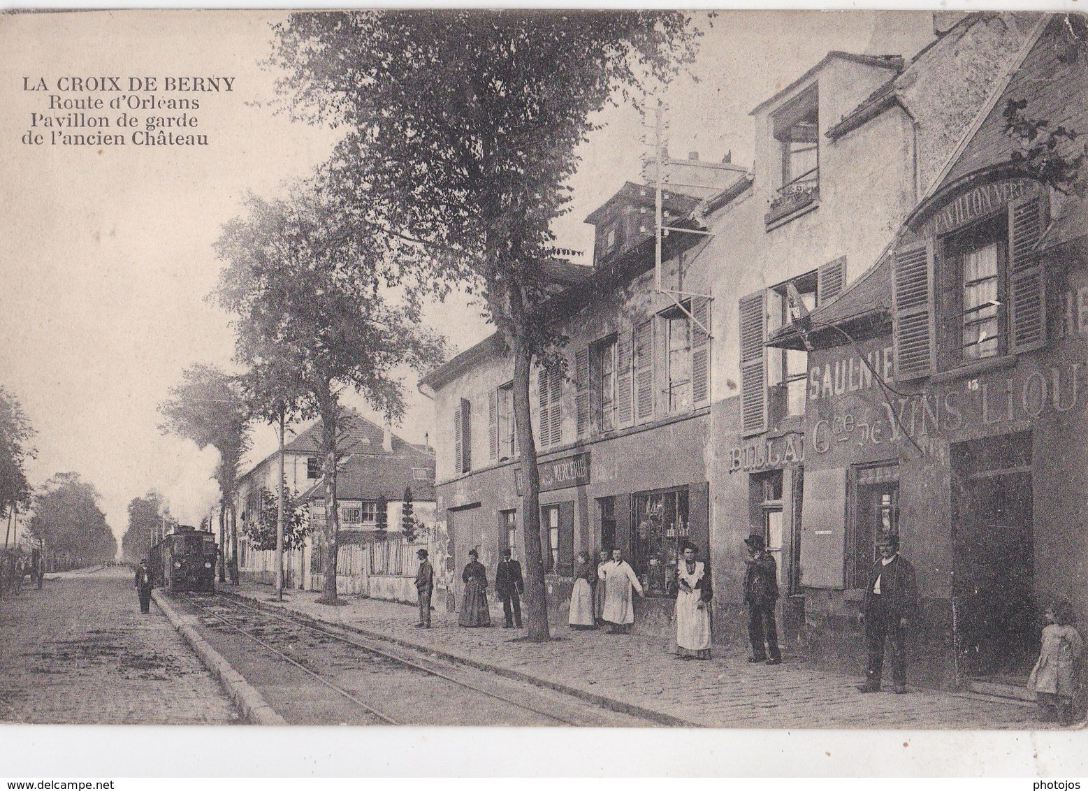 CPA : Antony  Croix De Berny (92) Route D'Orléans  Pavillon De Garde  Ed ?? Train Mercerie - Antony