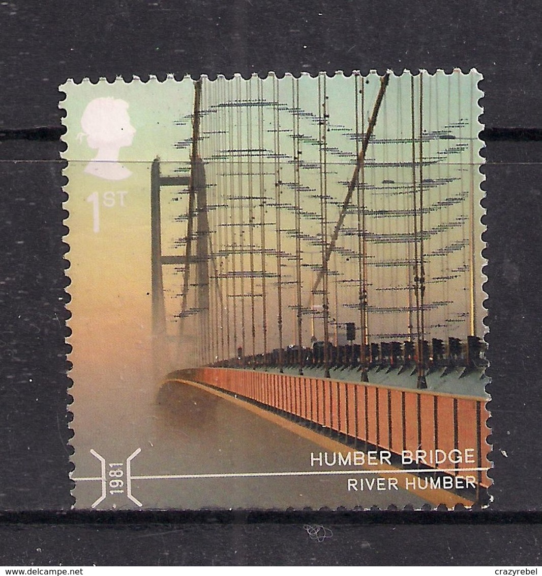 GB 2015 QE2 1st Class Bridges 'Humber Bridge' Used Stamp  SG 3695  ( G765 ) - Used Stamps