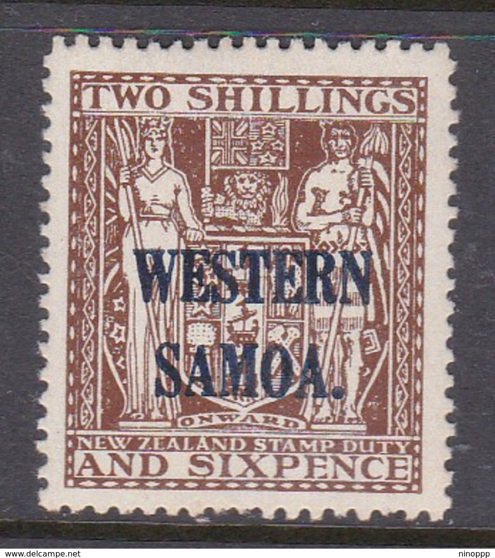 Samoa SG 189 1935-42 Arms Of NZ  Definitives Two Shillings And 6 Pence Brown,Mint Hinged - Samoa