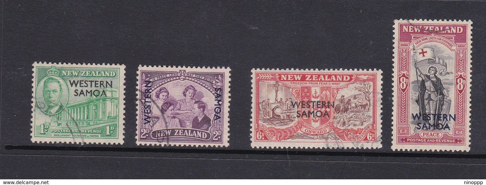 Samoa SG 215-218 1946 Peace ,used - Samoa