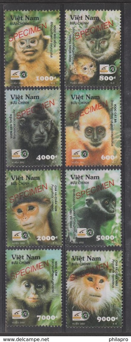 VIET NAM  2002  #SPECIMEN  ANIMAL SINGE   **MNH  Réf  SP 02 - Autres & Non Classés