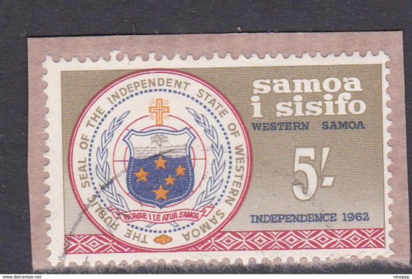 Samoa SG 248 1962 Independence,Five Shillings, Used - Samoa