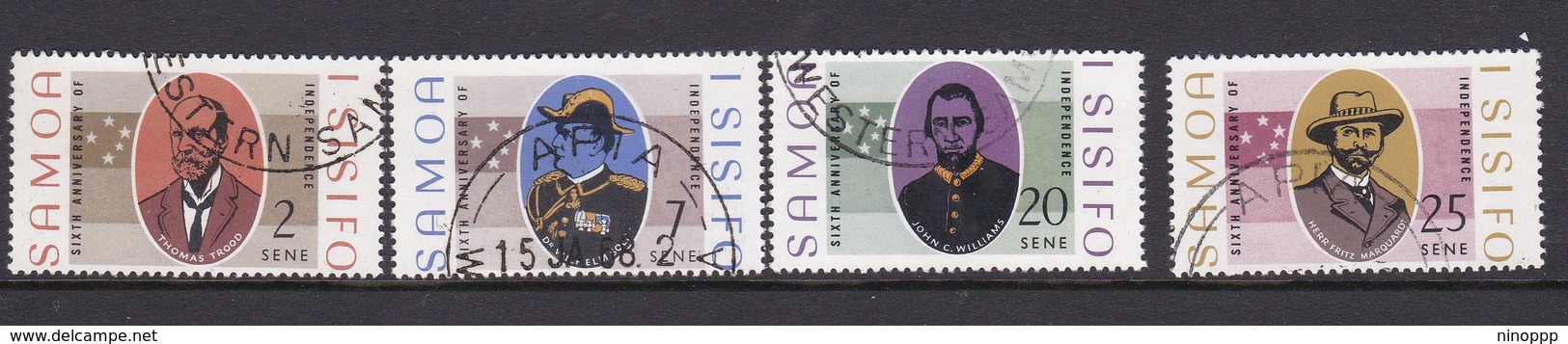 Samoa SG 294-297 1968 6th Annivesary Of Independence,used - Samoa