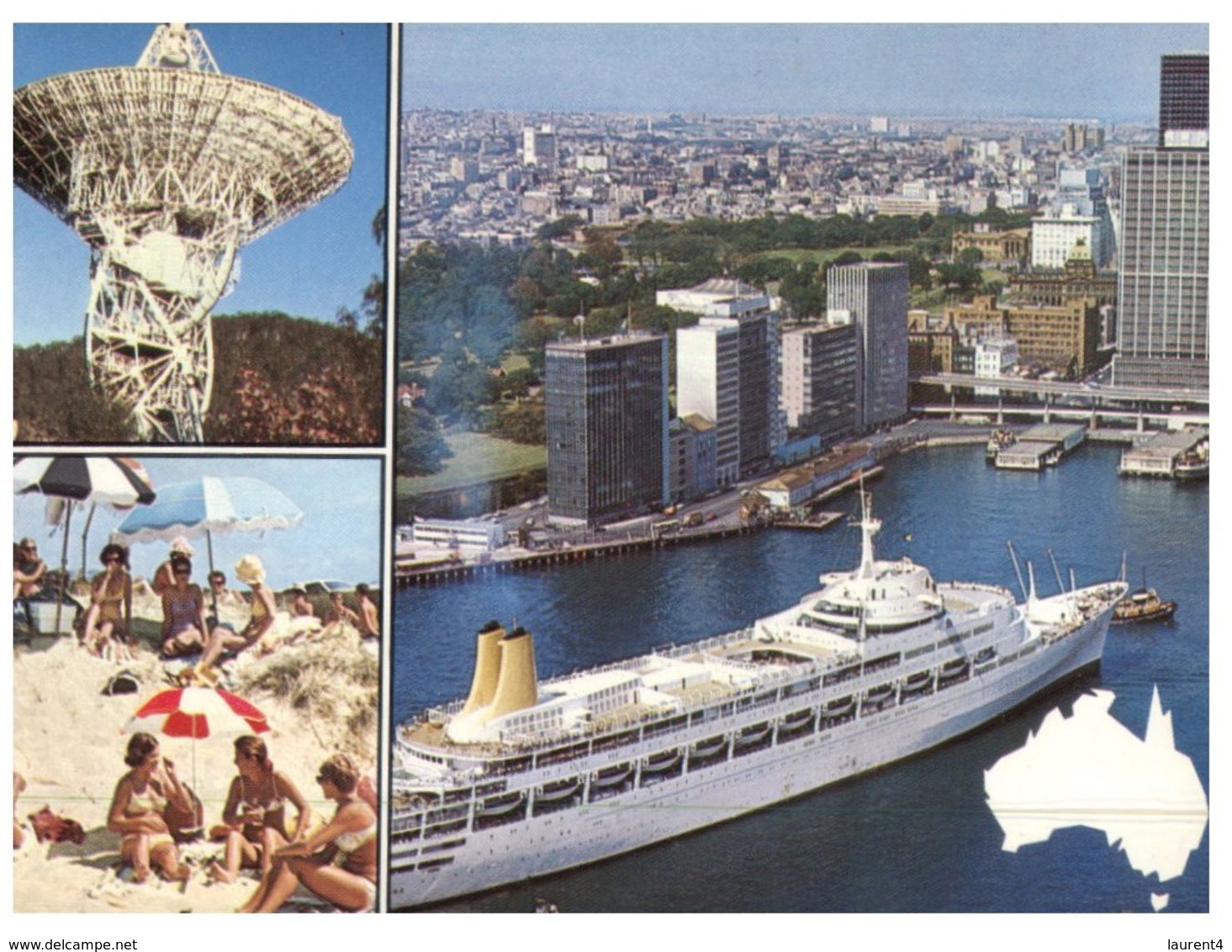 (PF 199) Australia - Cruise Ship In Sydney (Printed In The Netherlands For The Australian Government) - Dampfer