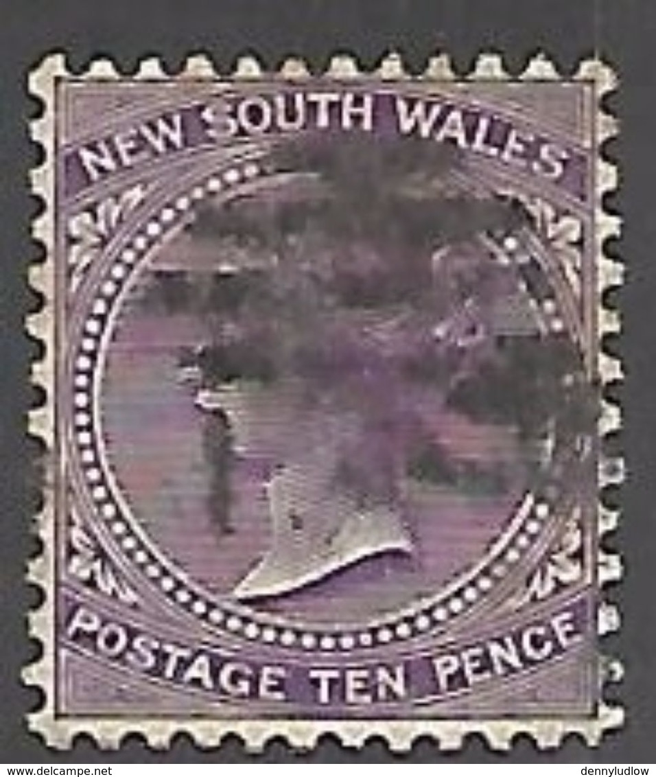 New South Wales  1867   Sc#51  10p  Used  2016 Scott Value $10.50 - Used Stamps