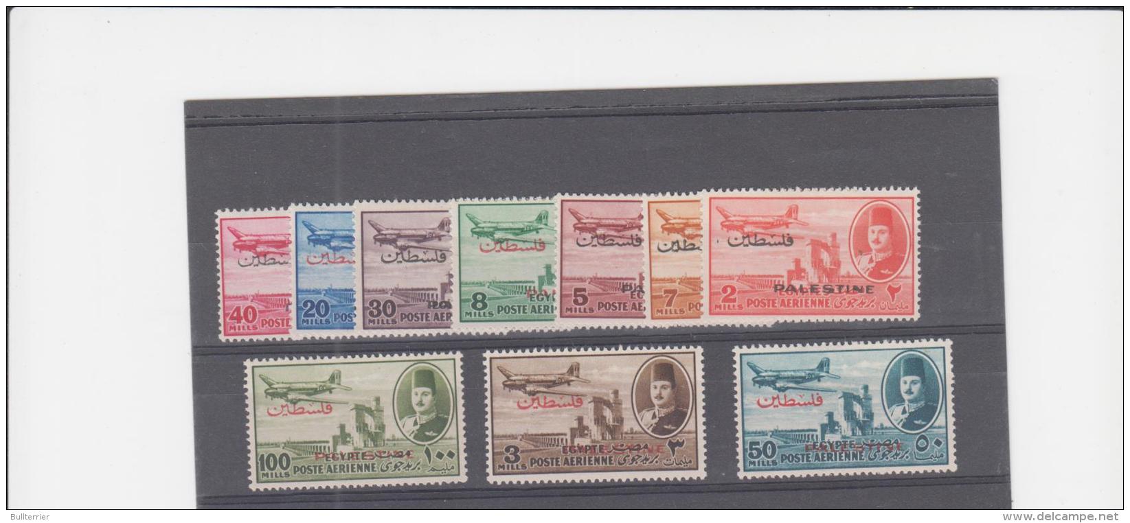 PALESTINE  - 1948 AIR OVERPRINTS VALUES TO100   MH PREVIOUSLY -  SG CAT $15 - Palestine