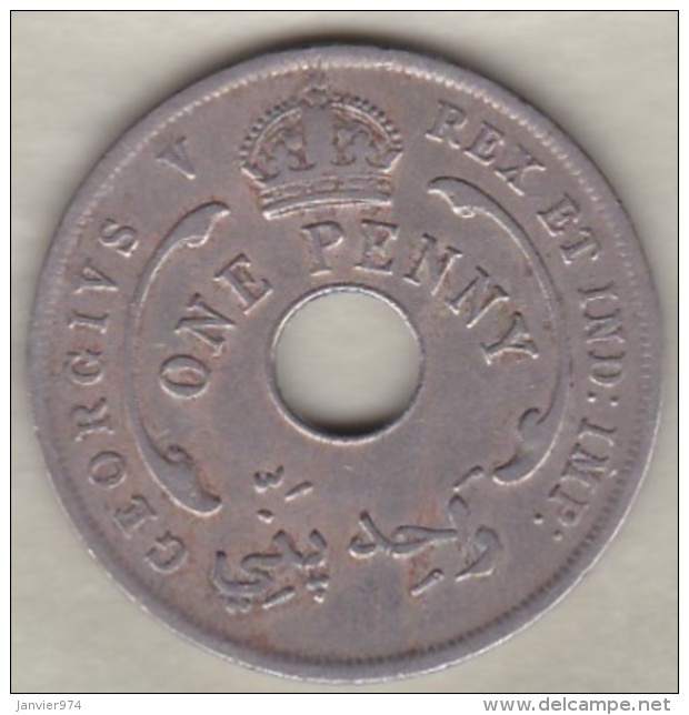 British West Africa  1 Penny 1913 George V . KM# 9 - Andere - Afrika