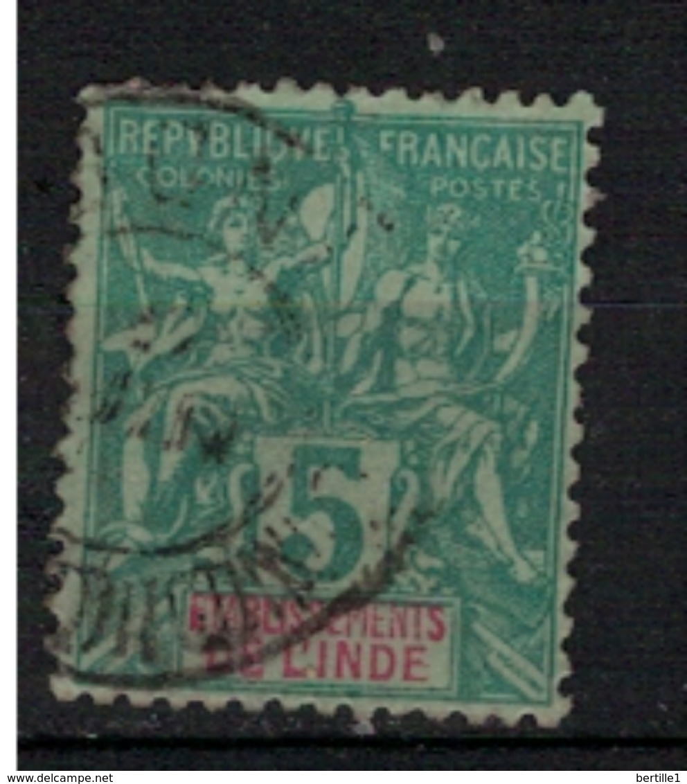 INDE     N°  YVERT    4 ( 3 )     OBLITERE       ( O   2/63 ) - Used Stamps