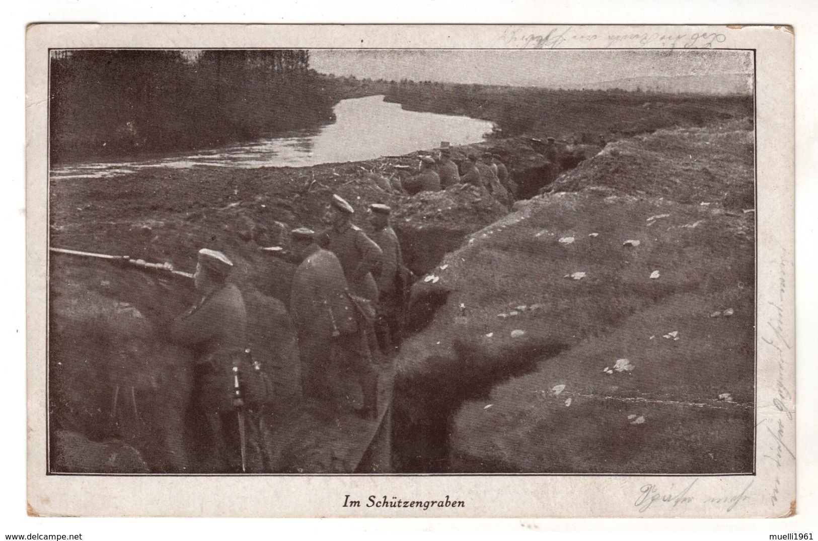 Nr.+  480,  WK I, Feldpost,  Schützengraben - Guerre 1914-18