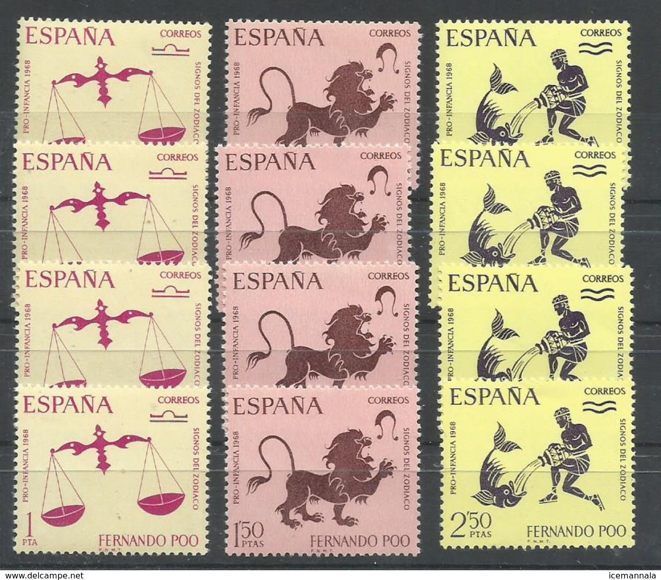 FERNANDO POO  EDIFIL  265/67  ( 4 SERIES)   MNH  ** - Fernando Poo