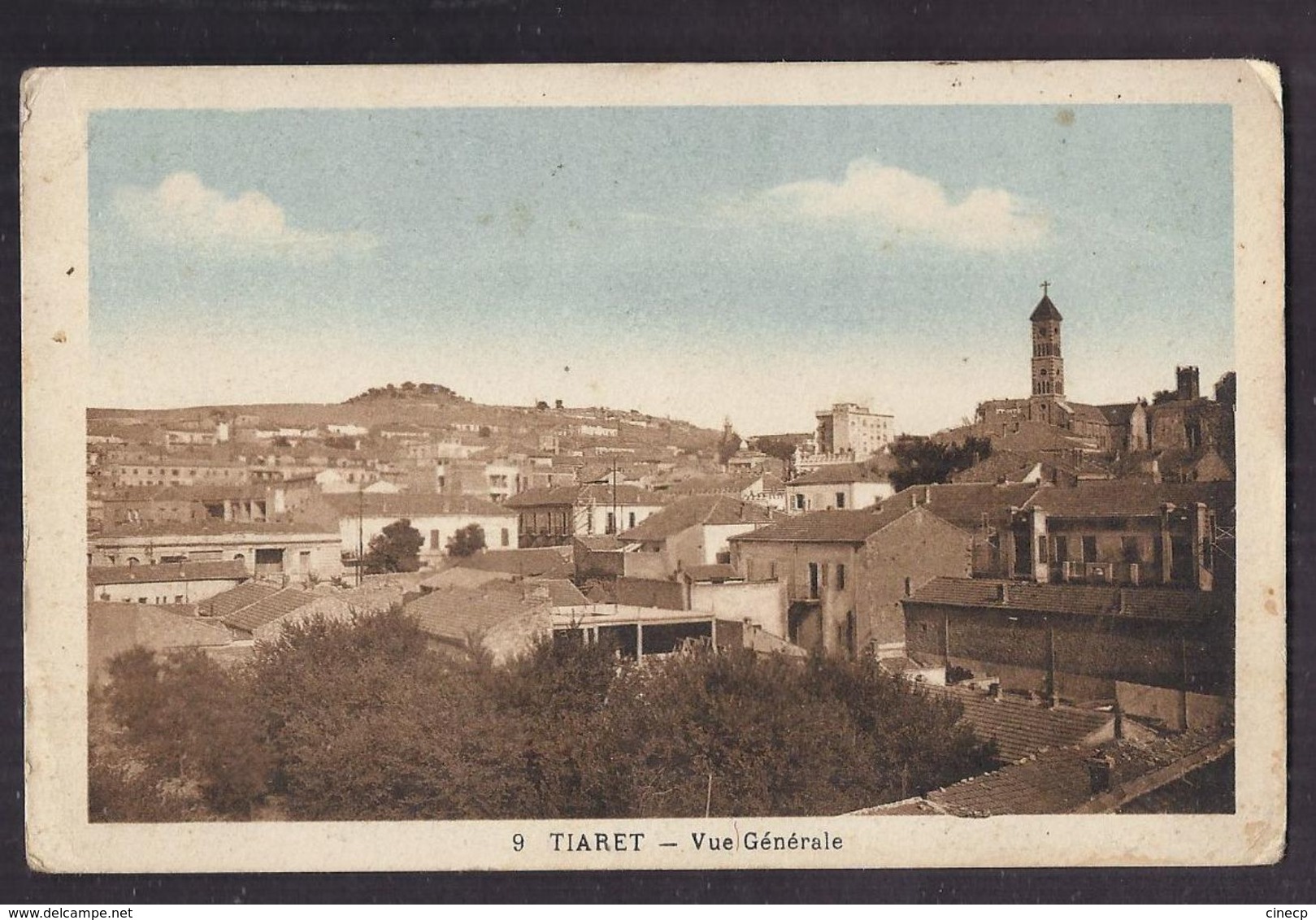 CPA ALGERIE - TIARET - Vue Générale - TB PLAN CENTRE VILLE Avec Détails Habitations - Tiaret