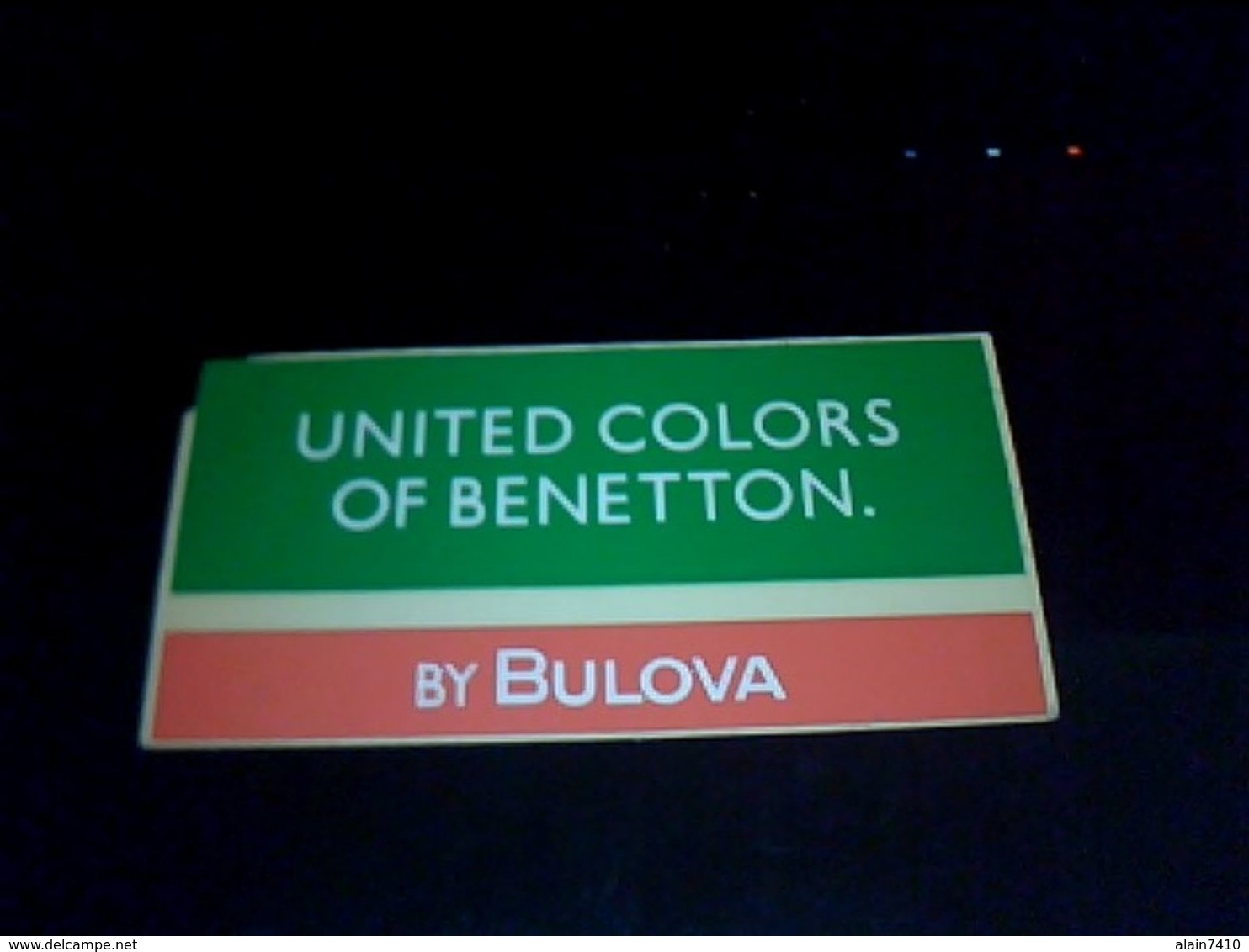 Autocollant Publicitaire Bulova  Vêtements Publicité Benetton - Stickers