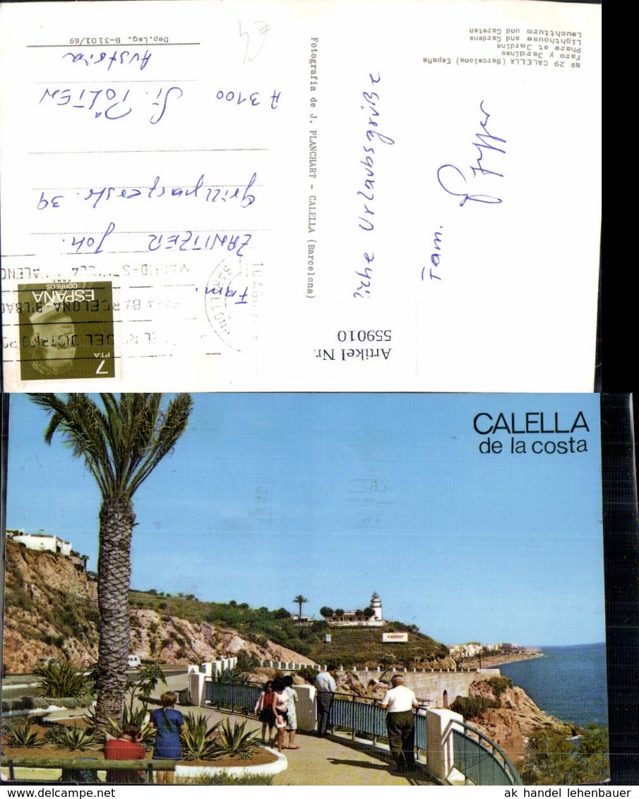559010,Spain Calella Barcelona Faro Y Jardines Leuchtturm Garten - Sonstige & Ohne Zuordnung
