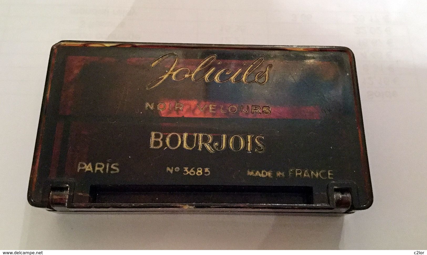 Miniature BOURJOIS Ancienne Boite à Mascara JOLICILS Numérotée 3685 - Non Classés