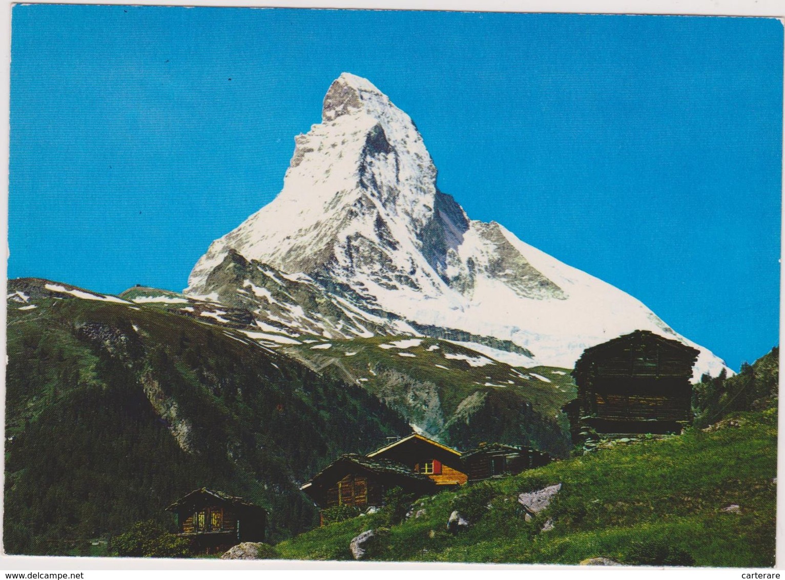 SUISSE,SWITZERLAND,SCHWEIZ,SVIZZERA,HELVETIA,VALAIS,VIEGE,ZERMATT,RIFFELALP MIT MATTERHORN,CERVIN,chalet, Refuge - Viège