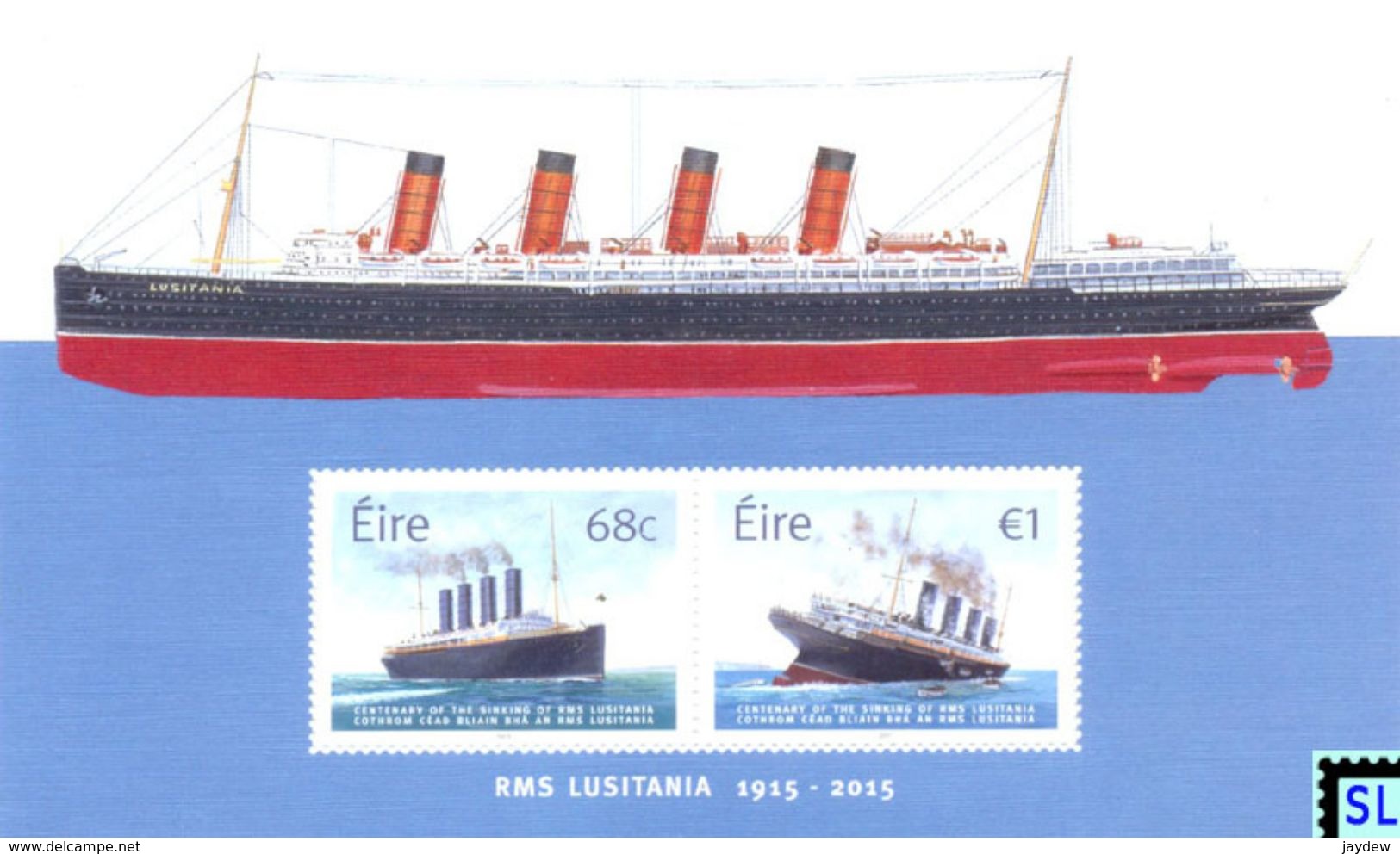 Ireland Stamps 2017, RMS Lusitania, Ship, MS - Other & Unclassified