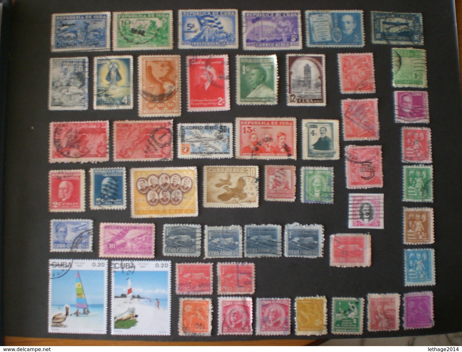 CUBA STOCK MIX STAMPS VERY INTERESSANT +10 PHOTO - Colecciones & Series