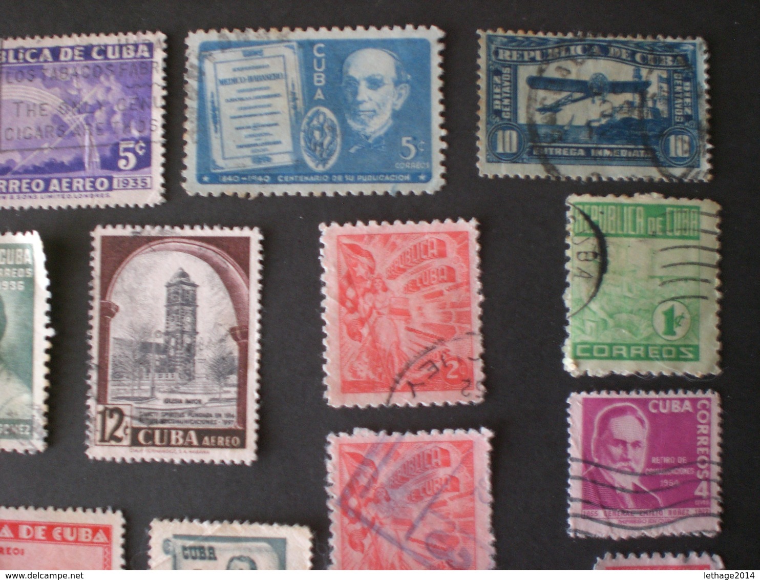 CUBA STOCK MIX STAMPS VERY INTERESSANT +10 PHOTO - Colecciones & Series