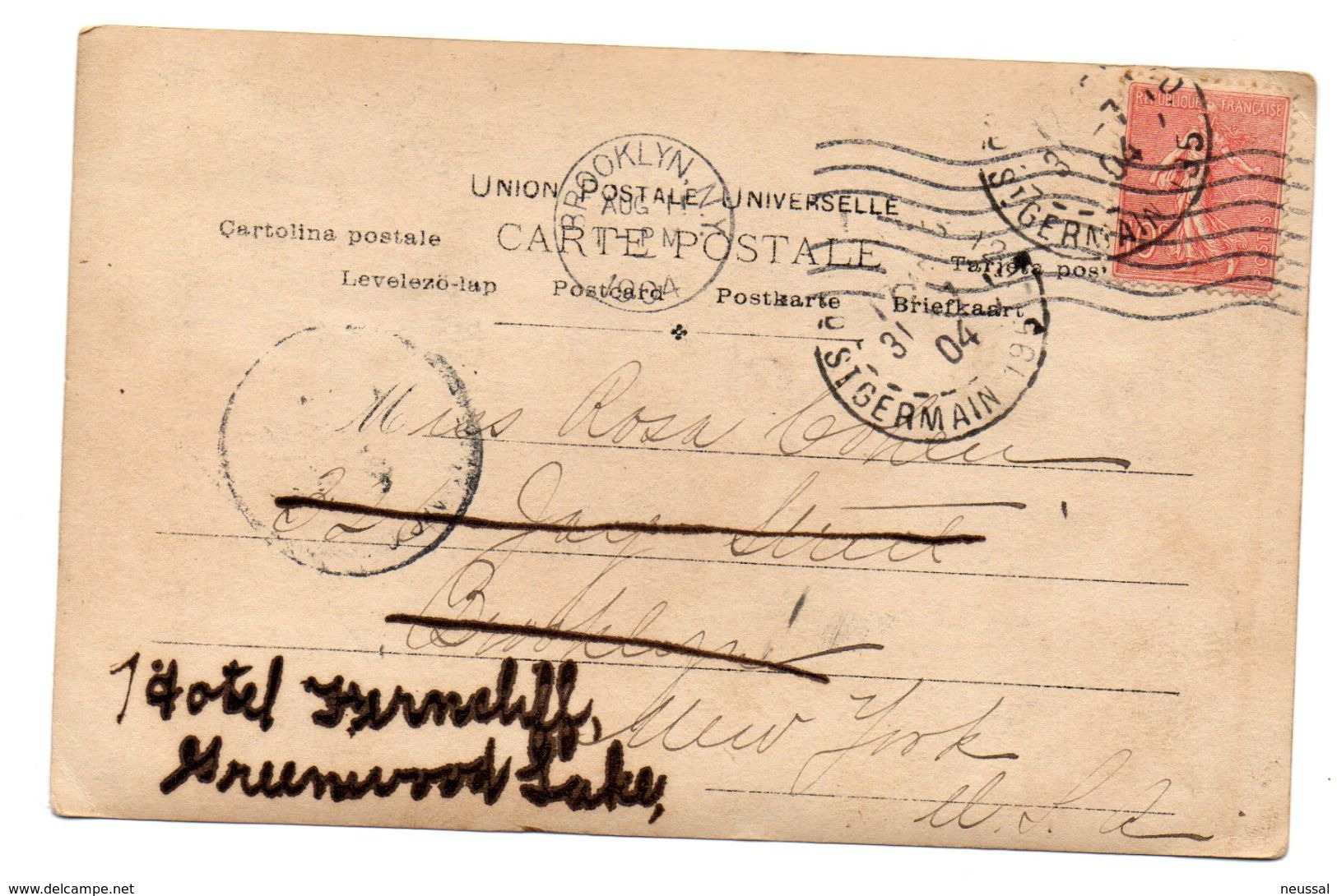 Tarjeta Postal De Lucette De Berny Circulada De 1904 - Teatro