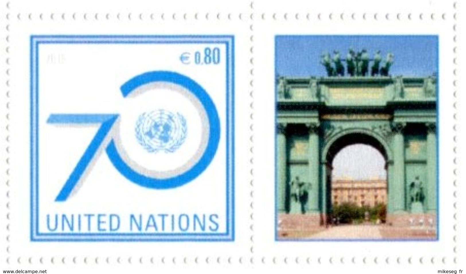 ONU Vienne 2015 - Détaché De Feuille De Timbres Perso -10 Years Of UNCAC Against Corruption VI Session Russia 2015 ** - Ongebruikt