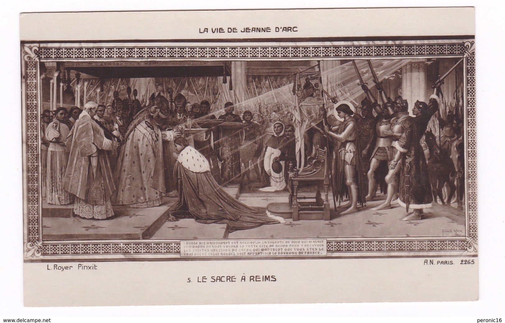 Jolie Série De 5 CP Anciennes : La Vie De Jeanne D'Arc, Par Lionel Royer (1852-1926) - Software