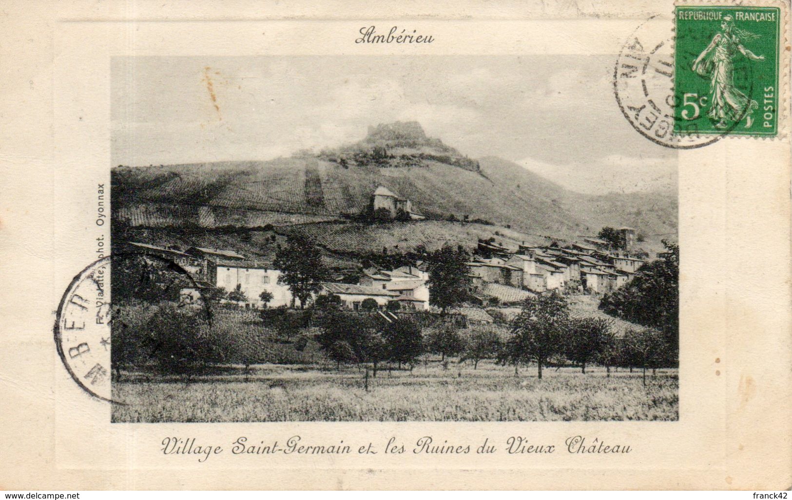 01. Ambérieu. Village Saint Germain Et Les Ruines Du Vieux Chateau - Non Classés