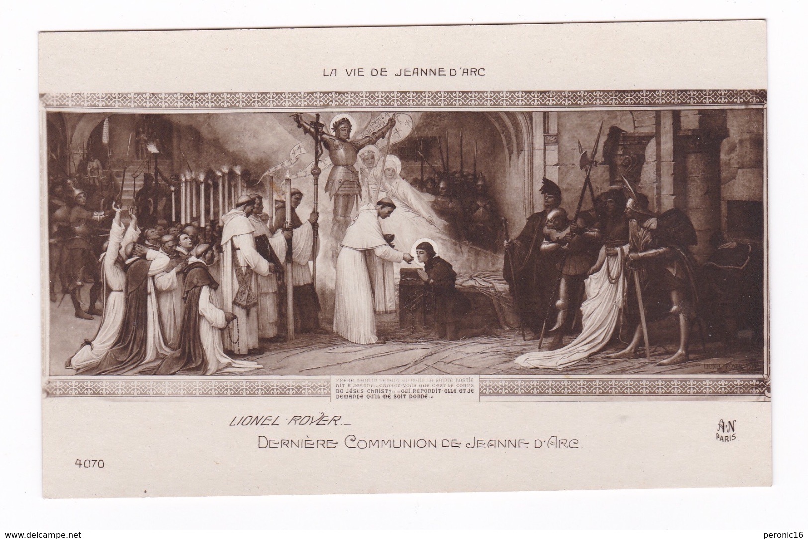 Jolie CP Ancienne : La Vie De Jeanne D'Arc, Dernière Communion De J. D'A., Par Lionel Royer (1852-1926) - Logiciels