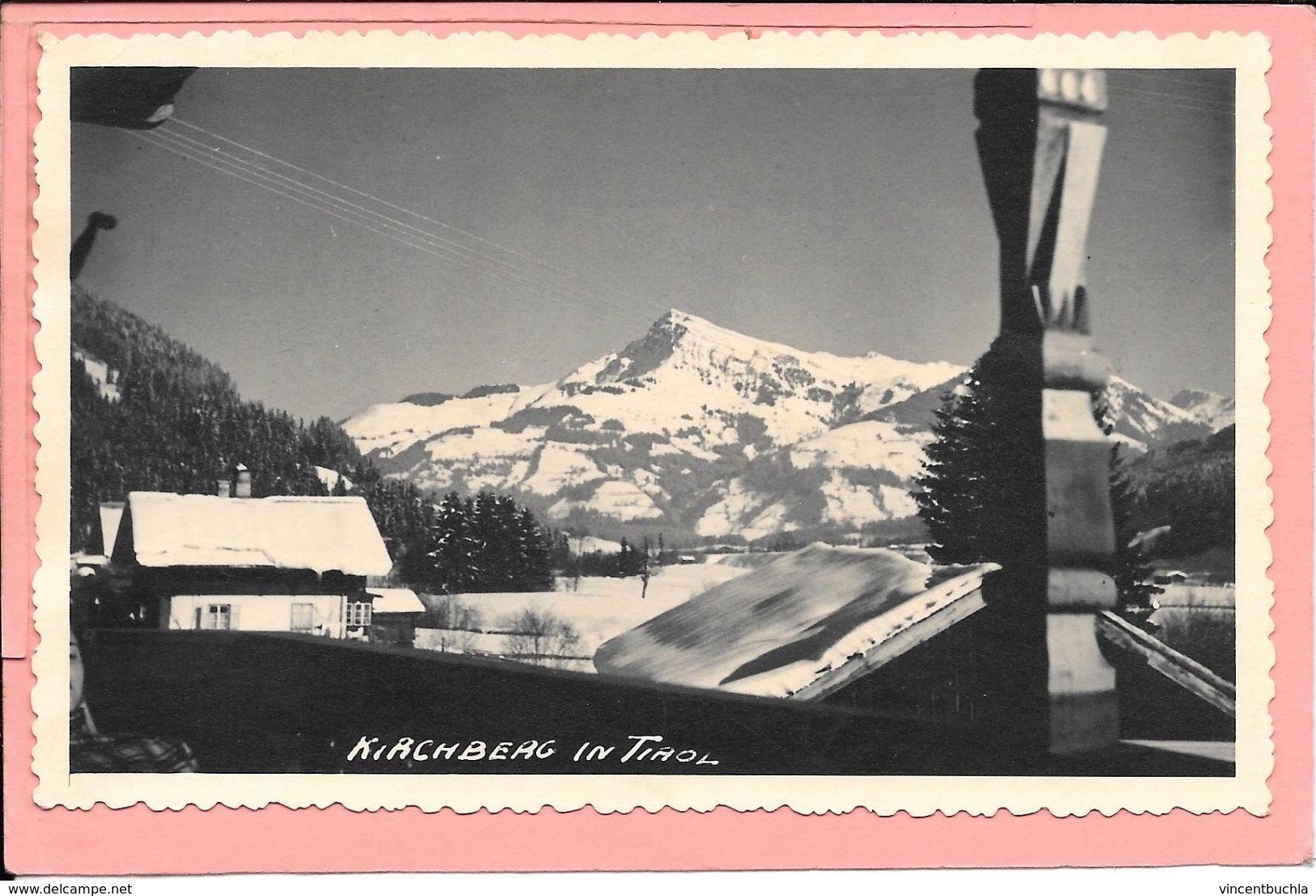 Kichberg In Tyrol Cachet Rond Illustré Au Dos - Kirchberg