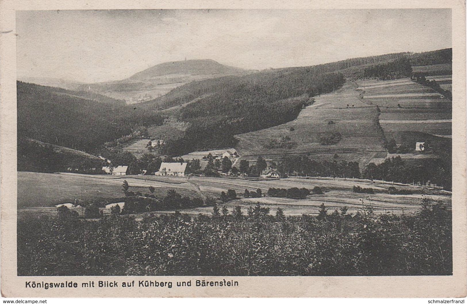 AK Königswalde Brettmühle Gasthof Annaberg Bärenstein Kühberg Grumbach Jöhstadt Weipert Christophhammer Pleil Erzgebirge - Baerenstein