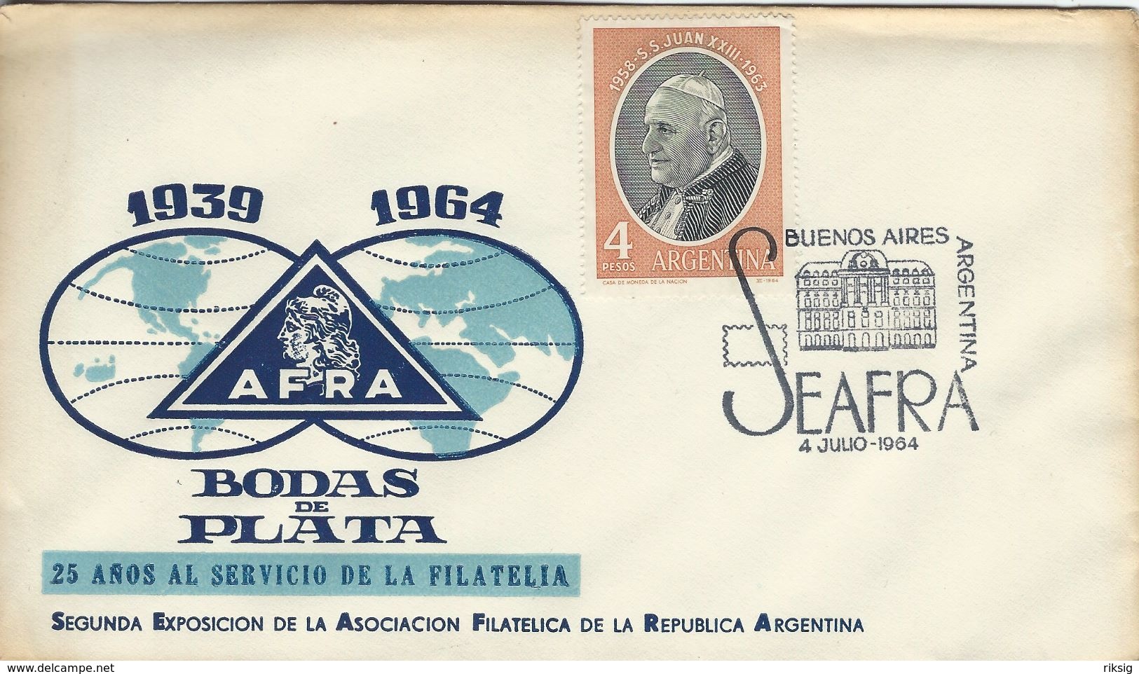 Stamp Exhibition. SEAFRA  Buenos Aires. Argentina.  # 222 # - Philatelic Exhibitions