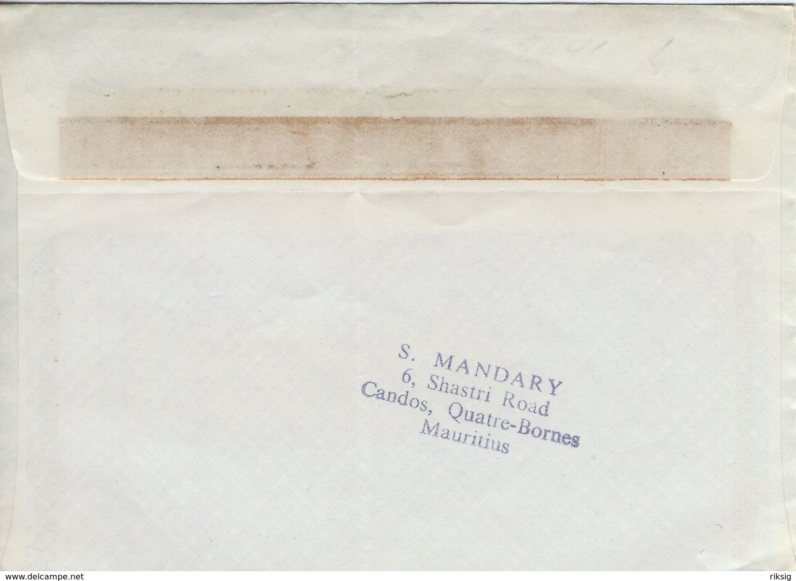 Mauritius - Second Class Airmail. Sent To Denmark.  H-1087 - Mauritius (...-1967)