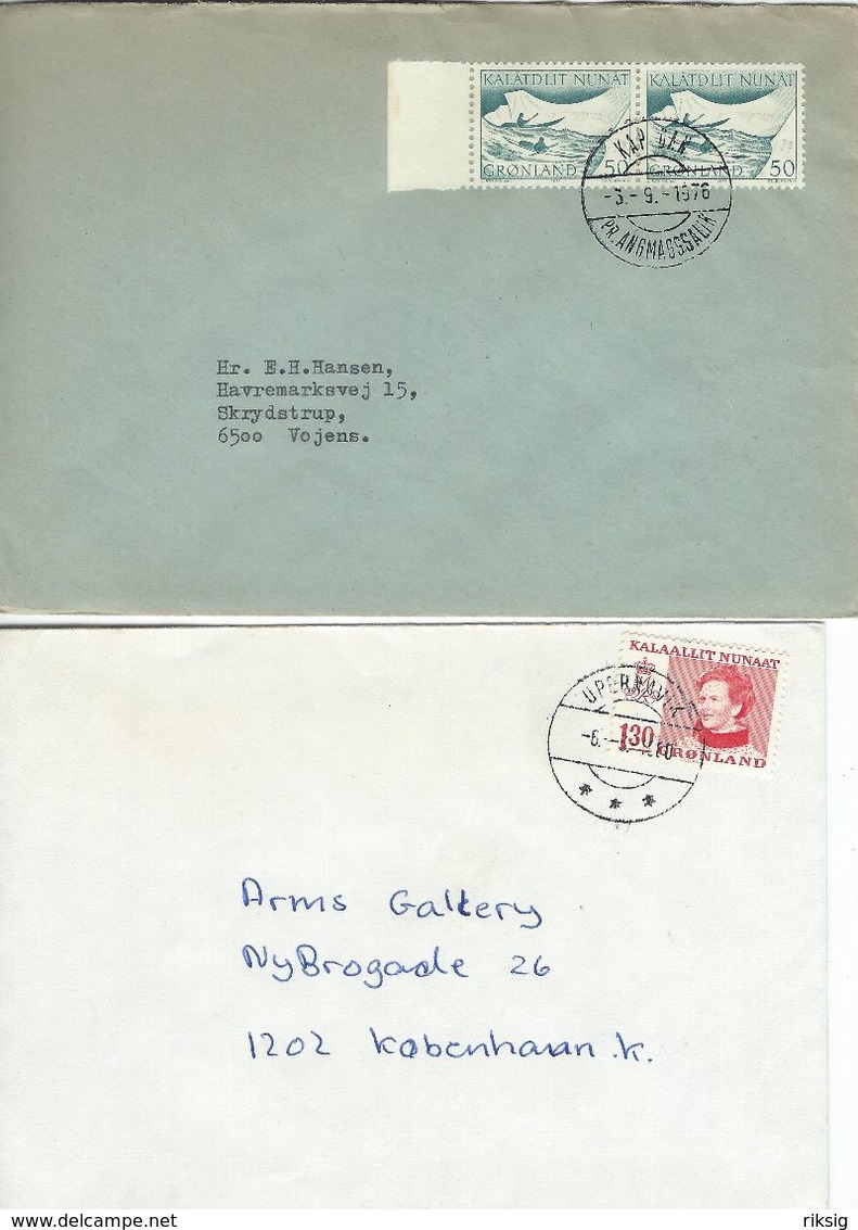 Greenland - 2 Covers Sent To Denmark. H-1314 - Other & Unclassified