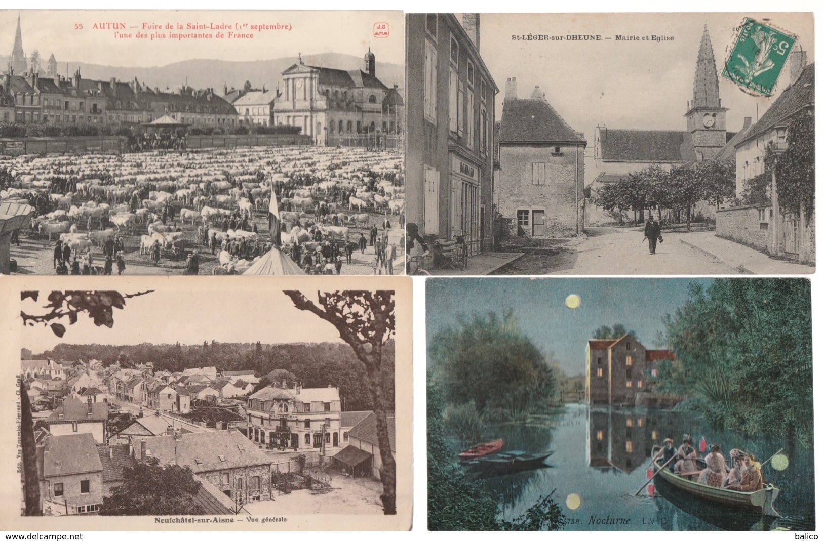 Lot de 100 cartes postales anciennes diverses variées - très très bon pour un revendeur réf, 170