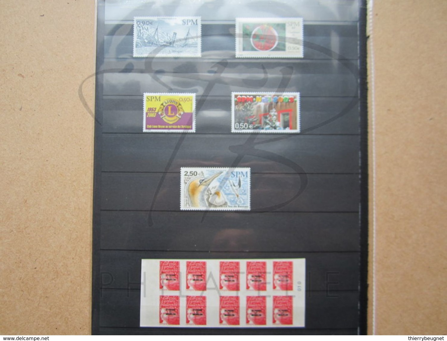 VEND BEAUX TIMBRES DE S.P.M. , ANNEE 2003 , COTE : 100€ , FACIALE : 25€ , XX !!! - Années Complètes