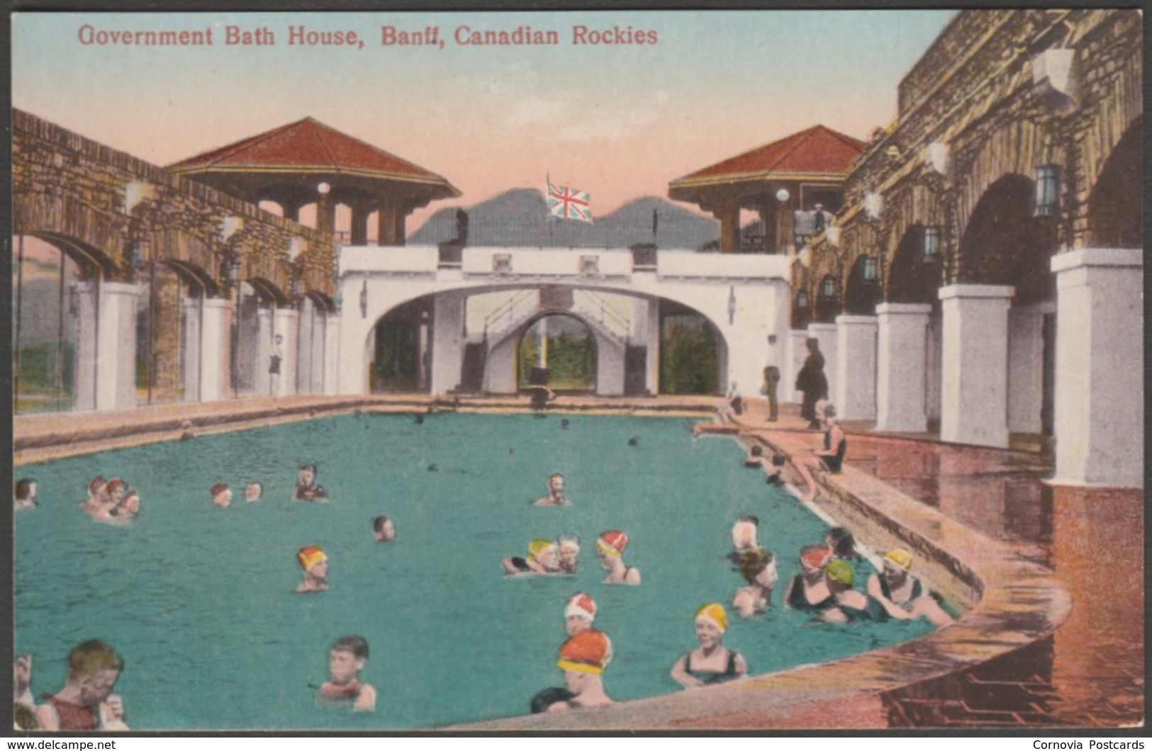 Government Bath House, Banff, Alberta, C.1910 - Coast Publishing Co Postcard - Banff