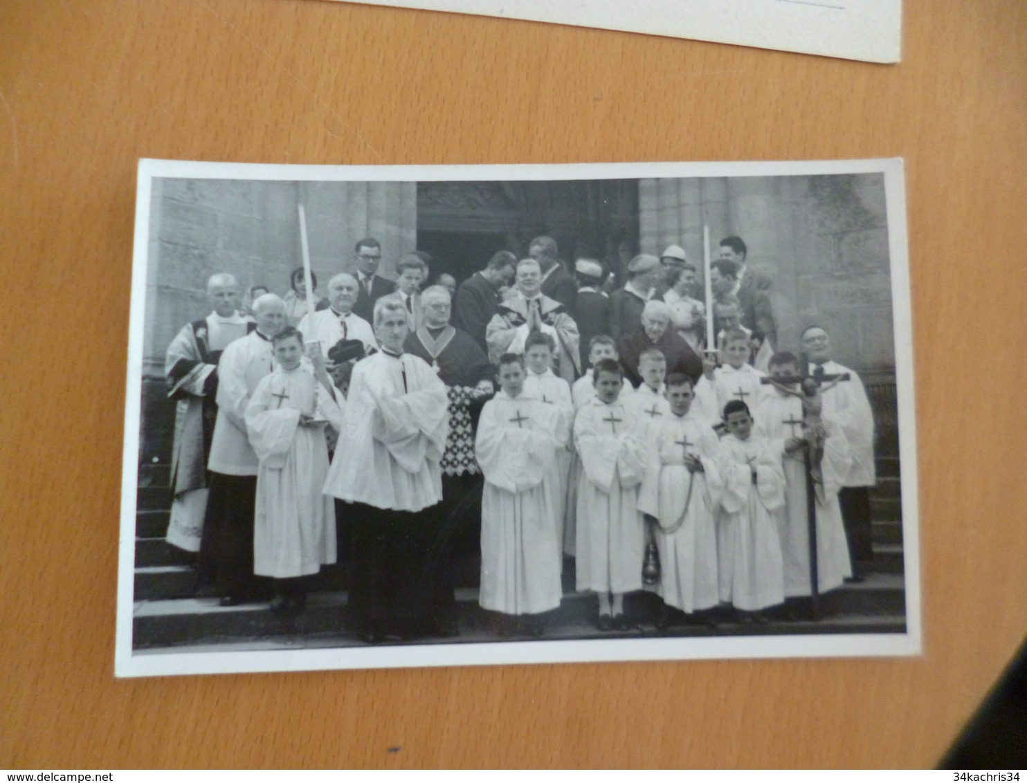 Carte Photo  07 Ardèche Souvenir 25 Ans De Sacerdoce Viviers Saint Félicion Vernoux 1960  TBE - Autres & Non Classés