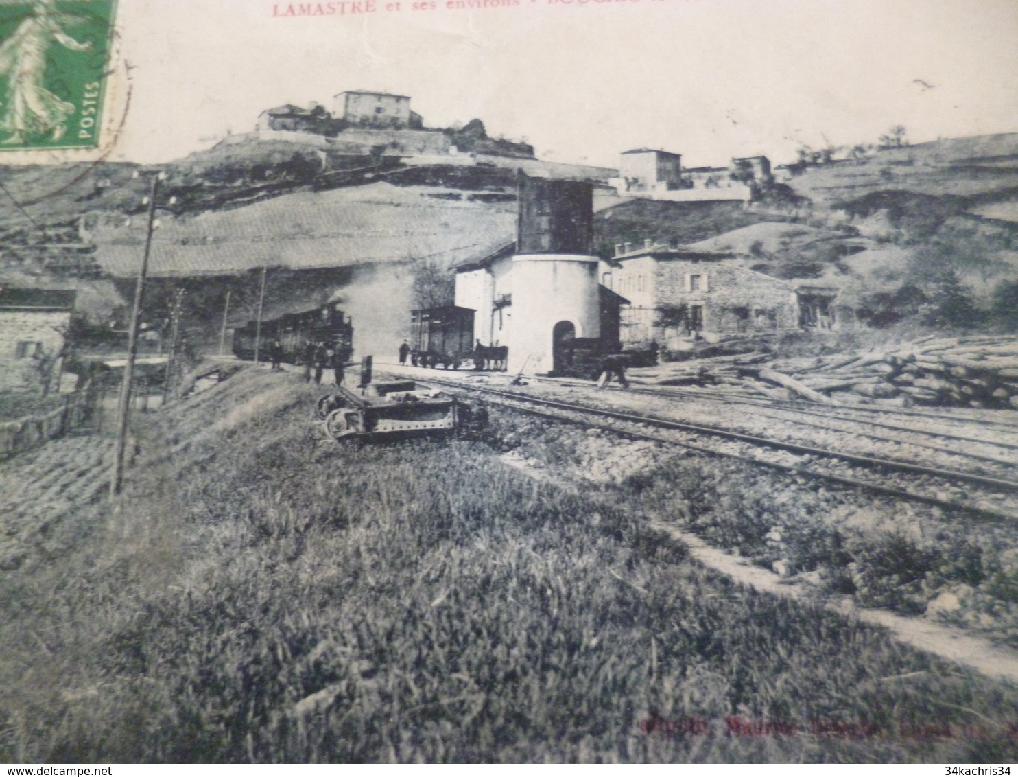 CPA  07 Ardèche Lamastre Et Ses Environs Boucieu Le Roi La Gare Et Le Couvent BE - Autres & Non Classés