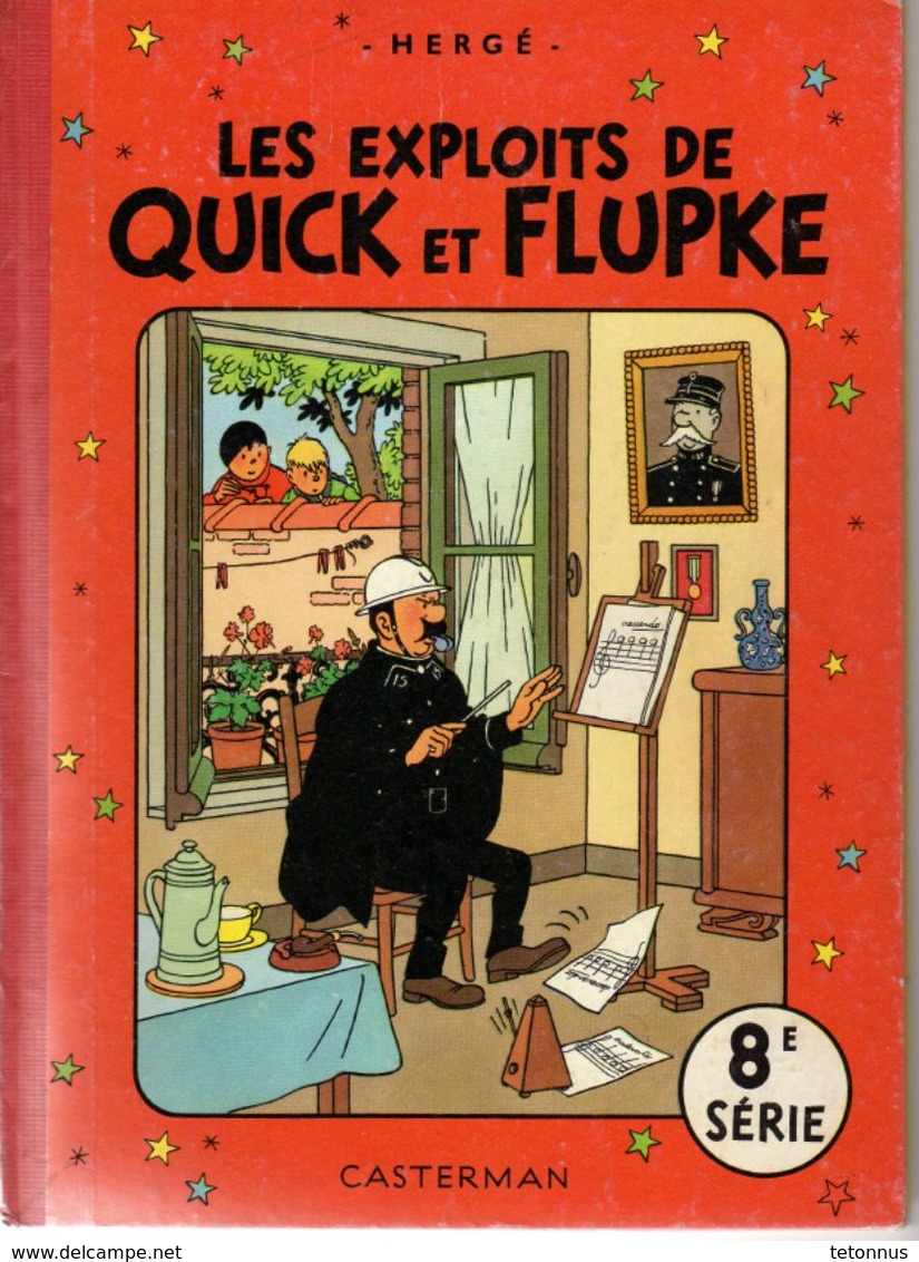 QUICK ET FLUPKE TOILE 8ème SERIE E.O. - Quick Et Flupke