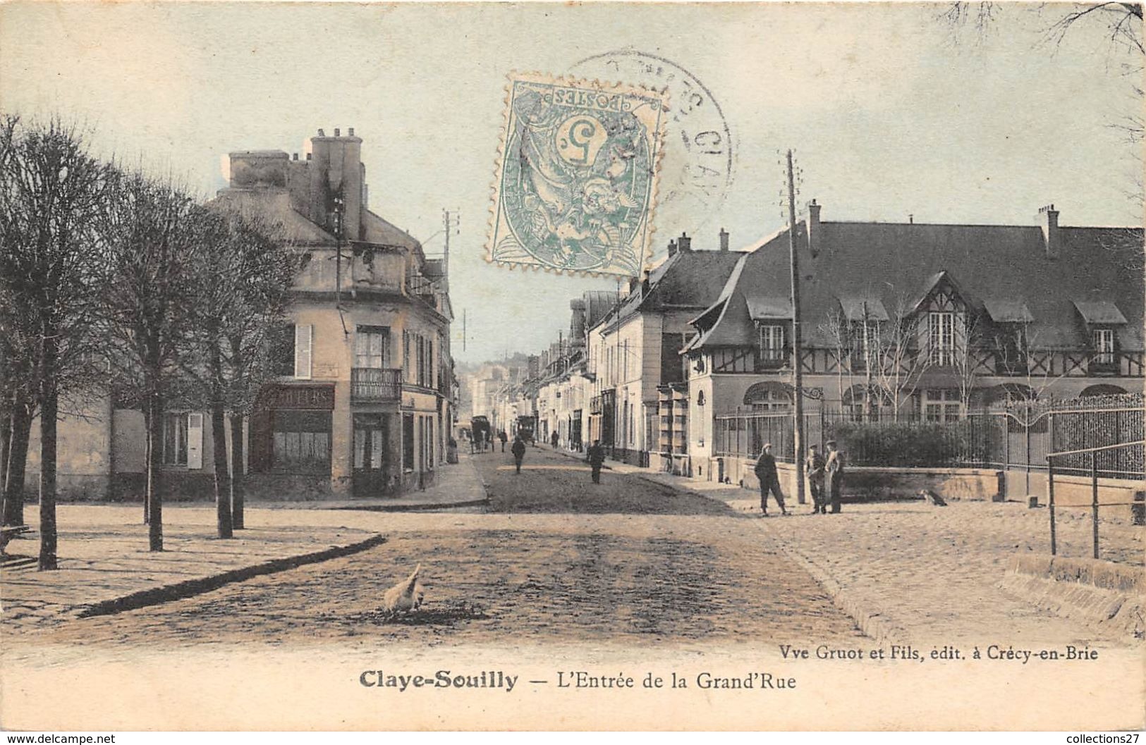 77-CLAYES-SOUILLY- L'ENTREE DE LA GRAND'RUE - Claye Souilly