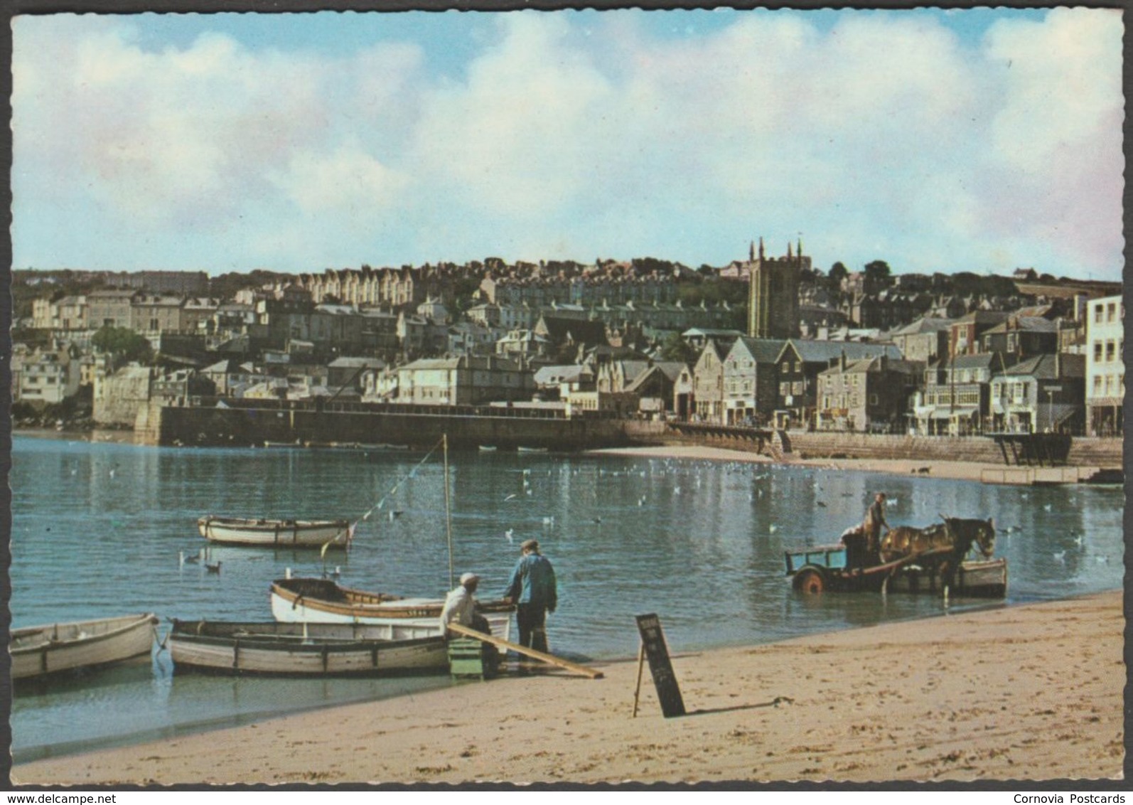 The Harbour, St Ives, Cornwall, C.1960s - Murray King Postcard - St.Ives