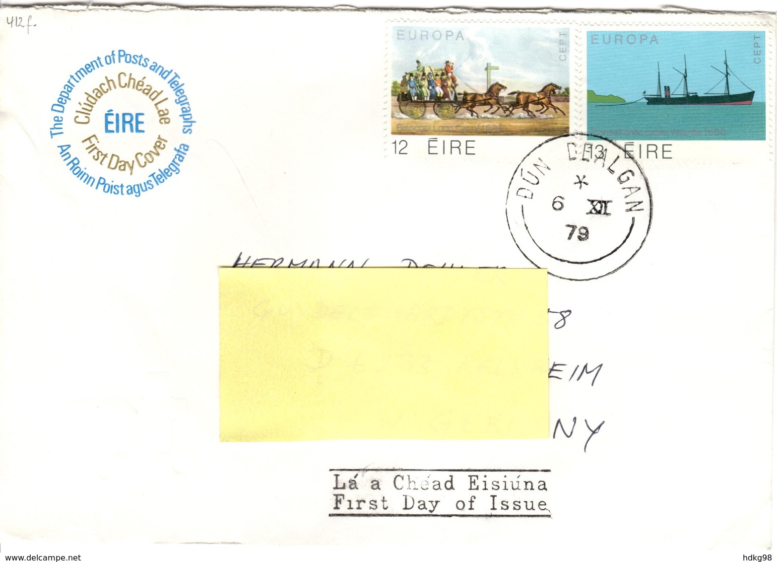 IRL+ Irland 1979 Mi 412-13 FDC EUROPA - Briefe U. Dokumente