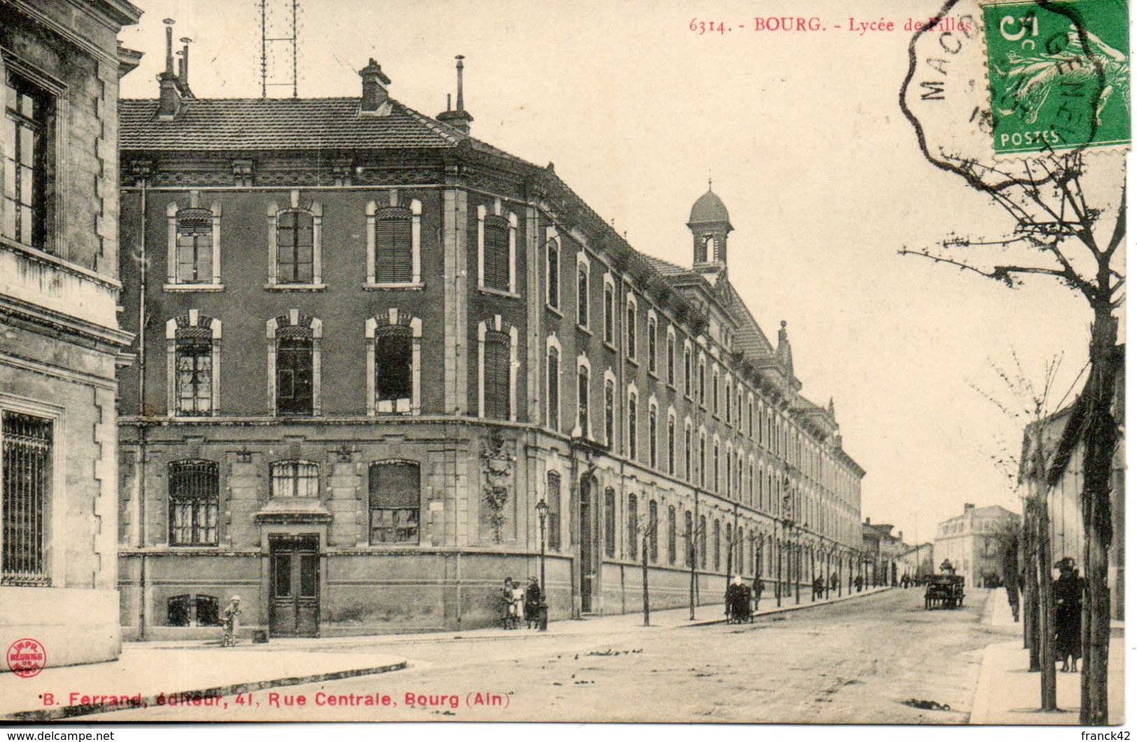 01. Bourg En Bresse. Lycée De Filles - Autres & Non Classés