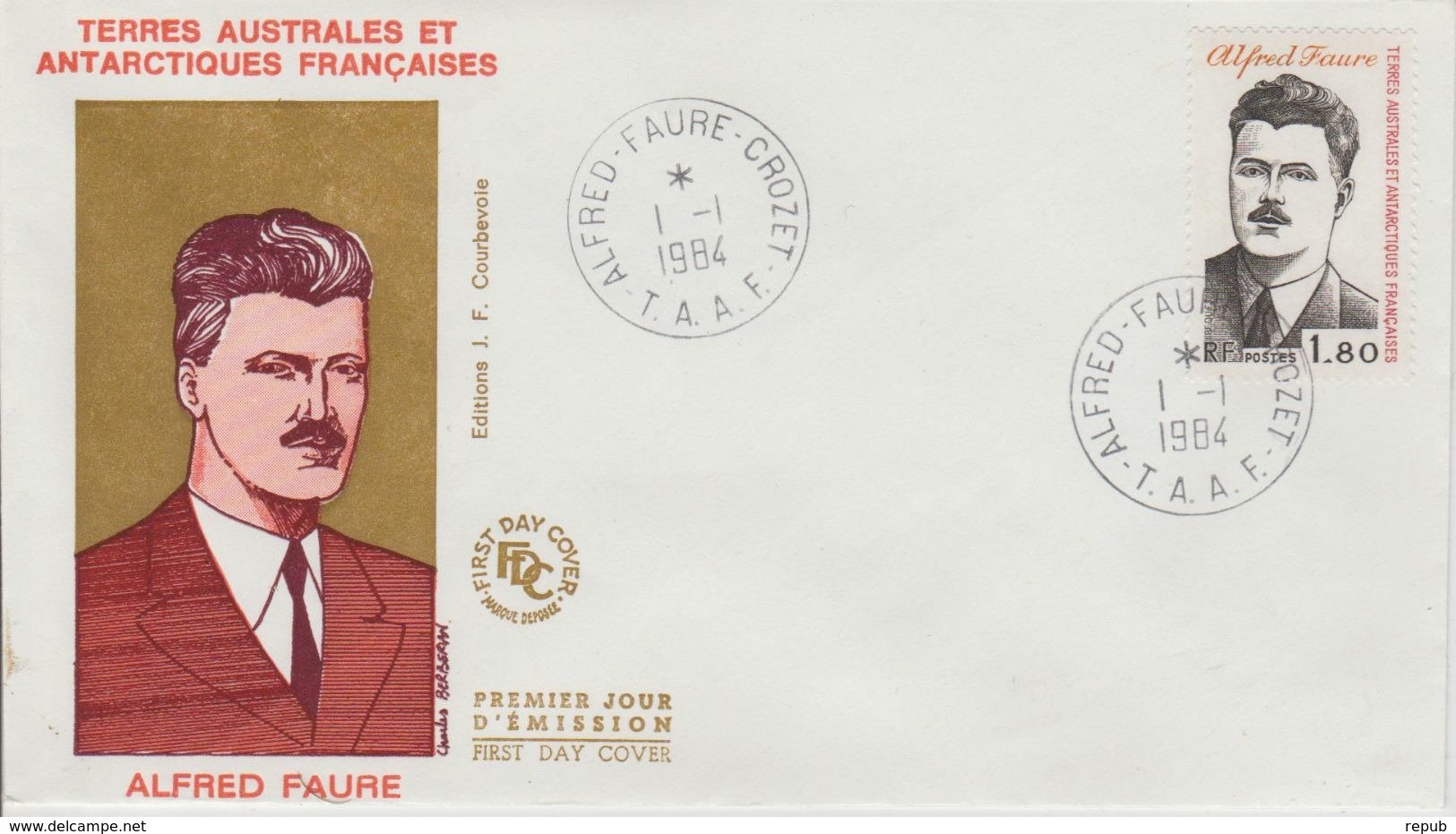 TAAF FDC 1984 Alfred Faure 104 - FDC