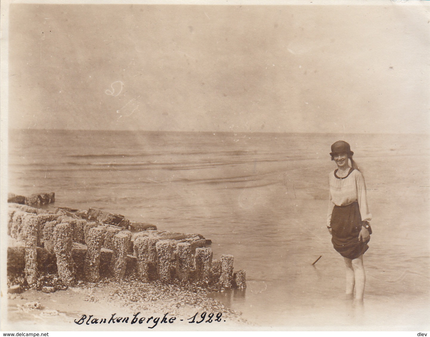 Blankenberge 1922 - Foto Formaat 8 X 10.5 Cm - Lieux