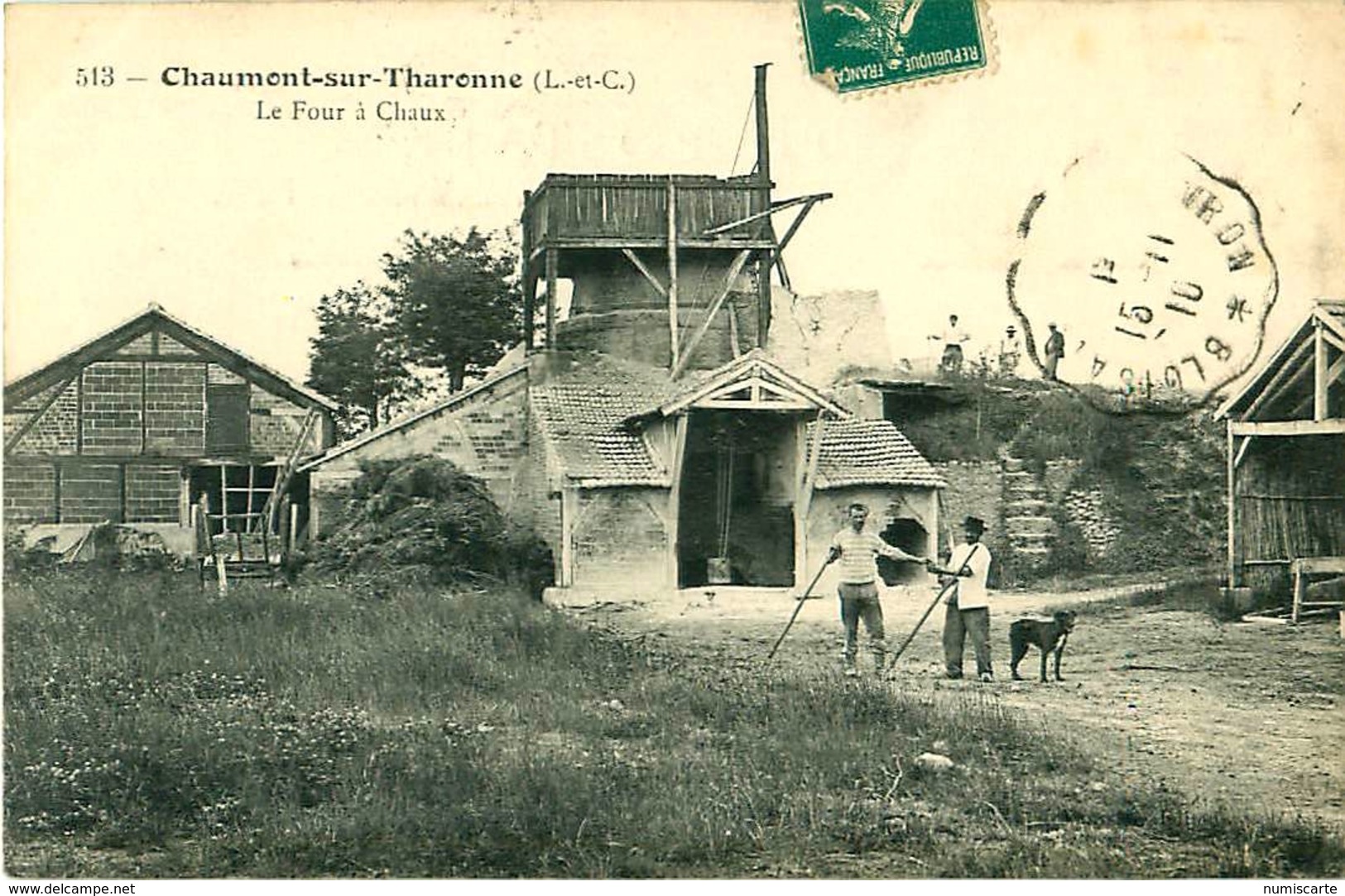 Cpa CHAUMONT SUR THARONNE 41 Le Four à Chaux - Animée - - Autres & Non Classés